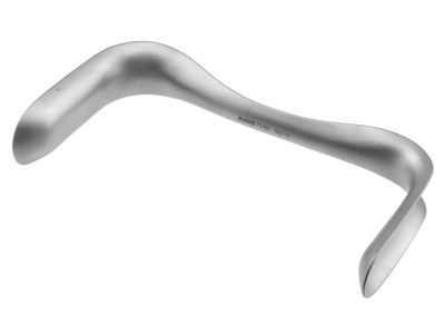 Sims vaginal retractor, 7 7/8'',double-ended, 3 1/4''deep x 1 1/4''wide and 4''deep x 1 1/2''wide blades, concave handle
