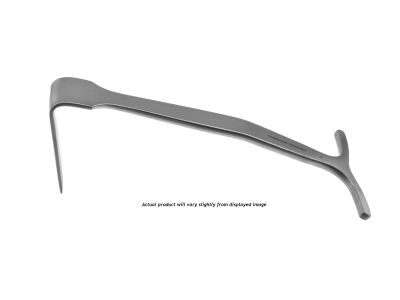 Smillie knee retractor, 5 1/2'',angled, 10.0mm x 30.0mm blade, flat handle