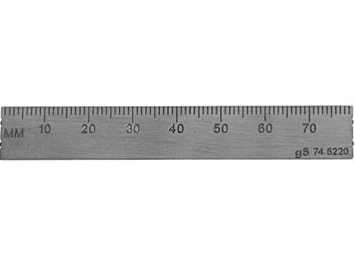 Ruler, 3'', measurements in inches and millimeters, for use with 74-5200