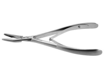 Beyer rongeur, 7'',curved jaws, 4.0mm bite, spring handle