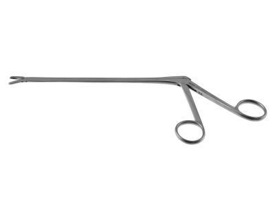 Cushing IVD rongeur, 9 1/2'',working length 180mm, curved down, 2.0mm x 10.0mm cup jaws, ring handle