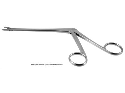 Cushing IVD rongeur, 9 1/2'',working length 180mm, delicate, straight, 1.5mm x 10.0mm cup jaws, ring handle