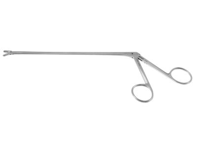 Decker pituitary rongeur, 8'',working length 140mm, curved down, 1.5mm x 5.0mm cup jaws, ring handle