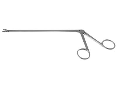Decker pituitary rongeur, 8'',working length 140mm, curved right, 1.5mm x 5.0mm cup jaws, ring handle
