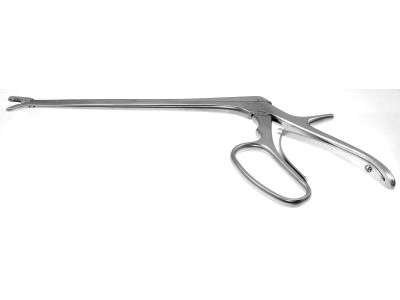 Ferris-Smith IVD rongeur, 9 1/2'',working length 180mm, curved down, 3.0mm x 10.0mm cup jaws, finger grip handle