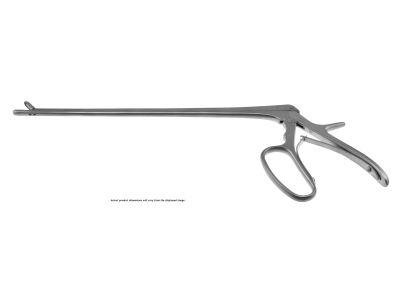 Ferris-Smith IVD rongeur, working length 254mm, straight, 2.0mm x 10.0mm cup jaws, with teeth, ergonomic ring handle