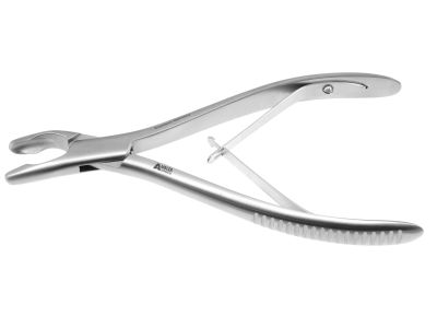 Luer rongeur, 7'',curved jaws, 8.0mm bite, spring handle