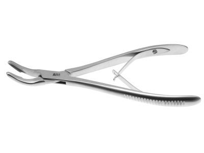 Olivecrona rongeur, 7 3/4'',curved, 3.0mm x 16.0mm cup jaws, spring handle