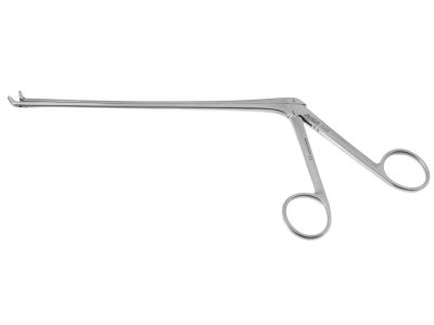 Peapod IVD rongeur, working length 180mm, angled up, large, 3.0mm cup jaws, ring handle