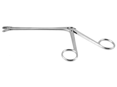 Spurling IVD rongeur, 7 1/2'',working length 125mm, curved down, 4.0mm x 10.0mm cup jaws, ring handle