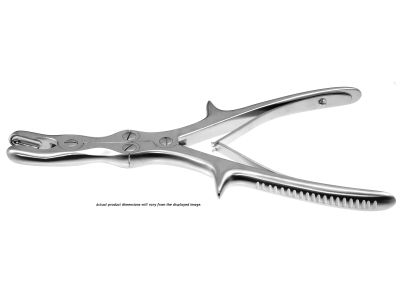 Stille-Luer rongeur, 8 1/2'',double-action, curved jaws, 17.0mm wide bite, spring handle