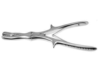 Stille-Luer rongeur, 8 3/4'',double-action, curved jaws, 10.0mm wide bite, spring handle