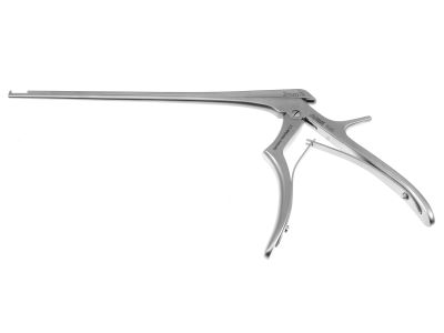 Kerrison micro rongeur, working length 180mm, thin footplate, angled up 90º, 2.0mm bite, 9.0mm opening, small handle