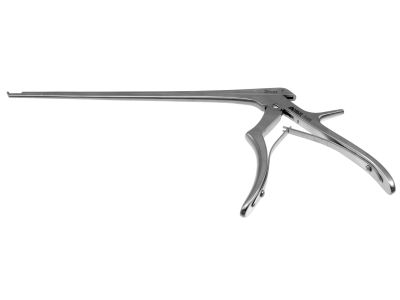 Kerrison micro ejector rongeur, working length 200mm, thin footplate, angled up 40º, 2.0mm bite, 9.0mm opening, small handle