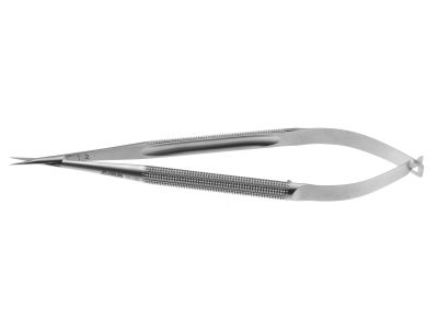 Adventitia microsurgical dissecting scissors, 4 3/4'',straight 8.0mm blades, sharp tips, round 7.0mm diamater handle