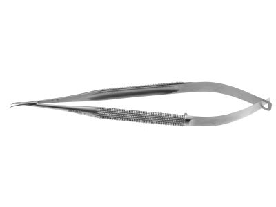 Adventitia microsurgical dissecting scissors, 4 3/4'',curved 8.0mm blades, sharp tips, round 7.0mm diamater handle