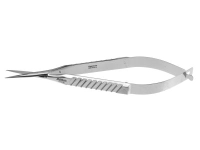 Adventitia microsurgical dissecting scissors, 4 3/8'',straight 15.0mm blades, sharp tips, flat 8.0mm wide handle