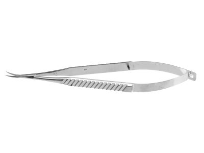 Adventitia microsurgical dissecting scissors, 6'',curved 11.0mm blades, sharp tips, flat 8.0mm wide handle