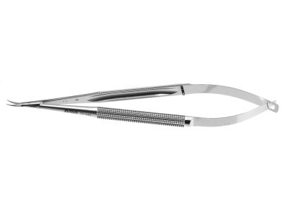 Adventitia microsurgical dissecting scissors, 6'',curved 7.0mm blades, sharp tips, round 8.0mm diameter handle