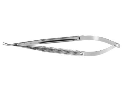Adventitia microsurgical dissecting scissors, 6'',curved 9.0mm blades, sharp tips, round 8.0mm diameter handle