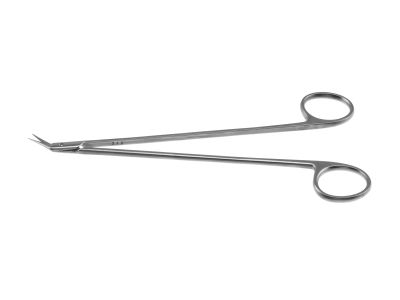Ambler vascular/artery scissors, 7'',delicate, angled 45º blades, sharp tips, ring handle