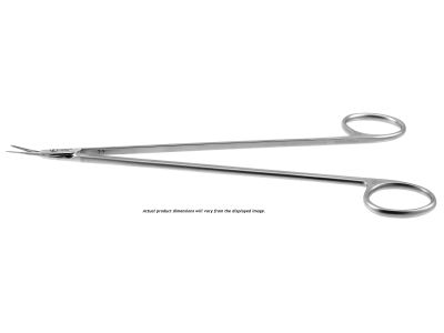 Ambler vascular/artery scissors, 7'',extra delicate, angled 45º blades, sharp tips, ring handle