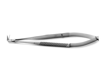 Coronary artery scissors, 6 3/4'',angled 90º, 12.0mm blades, sharp tips, flat handle