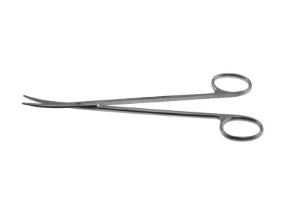 DeMartel scissors, 7'',curved blades, blunt tips, ring handle