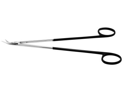 Diethrich coronary artery scissors, 7'',angled 45º Superior-Cut blades, sharp tips, black ring handle