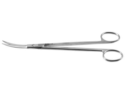 Gorney plastic surgery scissors, 7 1/2'',slightly curved blades, blunt tips, ring handle