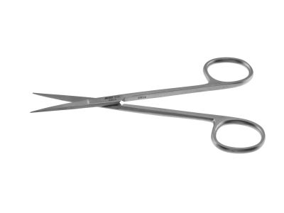 Iris scissors, 5'',straight blades, sharp tips, ring handle