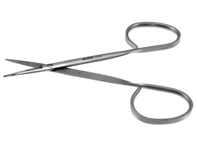 Iris/utility scissors, 4 1/4'',straight 29.0mm blades, blunt tips, ribbon handle