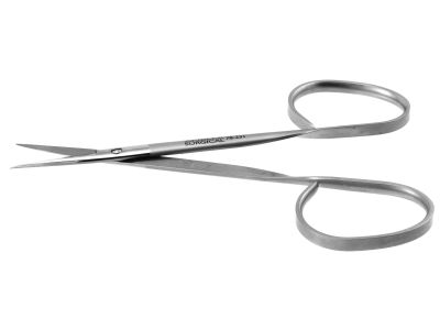Iris/utility scissors, 4 1/4'',straight 29.0mm blades, sharp tips, ribbon handle