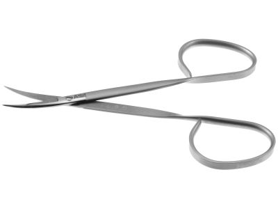 Iris/utility scissors, 4 1/4'',curved 29.0mm blades, sharp tips, ribbon handle