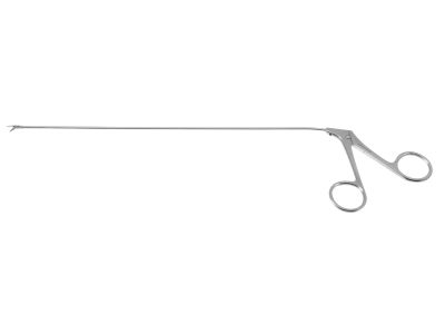 Jako micro laryngeal scissors, working length 235mm, straight horizontal blades, ring handle