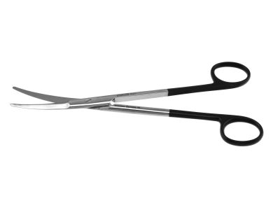 Kaye facelift (Rhytidectomy) scissors, 7'', curved Superior-Cut blades, semi sharp outer edge, blunt tips, black ring handle