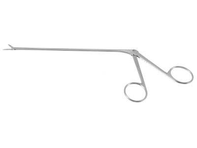 Kurze-Decker microsurgical dissecting scissors, 7 5/8'',working length 135.0mm, delicate, curved right 8.0mm blades, ring handle
