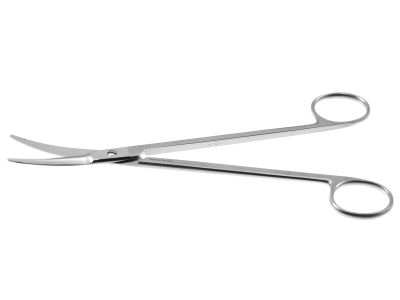 Lilly tonsil scissors, 7 5/8'',curved blades, blunt tips, ring handle