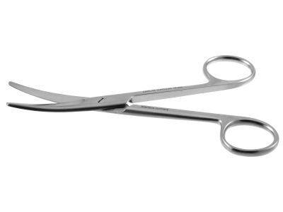 Mayo dissecting scissors, 5 1/2'',curved beveled blades, blunt tips, ring handle
