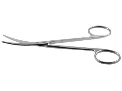 Metzenbaum dissecting scissors, 5 3/4'',curved blades, blunt tips, ring handle