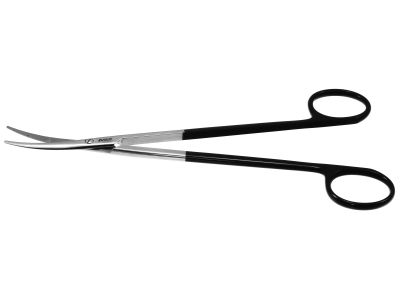 Metzenbaum dissecting scissors, 7'',curved Superior-Cut blades, blunt tips, black ring handle