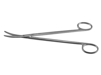 Metzenbaum dissecting scissors, 7'',curved blades, blunt tips, ring handle