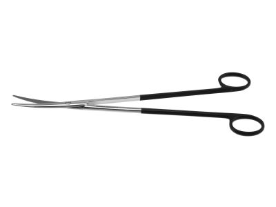 Metzenbaum dissecting scissors, 9'',delicate, curved Superior-Cut blades, blunt tips, black ring handle