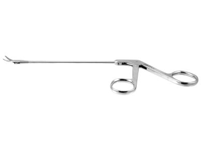 Nasal sinus scissors, 7'',working length 110mm, curved left 11.0mm blades, blunt tips, ring handle