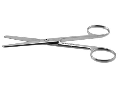 Operating scissors, 5'',straight blades, blunt tips, ring handle