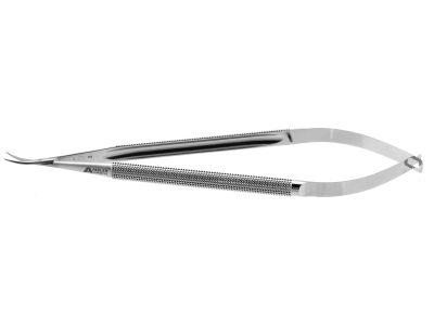 R-Style microsurgical scissors, 7'', curved blades, round handle