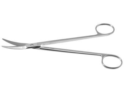 Prince tonsil scissors, 7 1/2'',narrow, slightly curved blades, blunt tips, ring handle