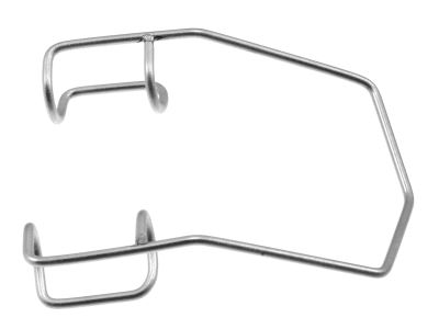 Barraquer lid speculum, 1 1/2'',pediatric size, delicate, 9.0mm closed wire rounded blades, nasal approach