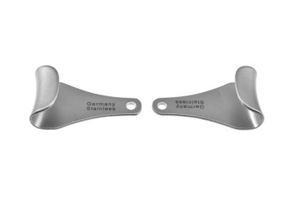 Tennant lid retractor, adult size, solid blades, set of two