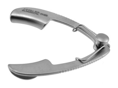 Sauer lid speculum, 1 3/8'',pediatric size, 12.0mm solid blades, 22.0mm blade spread, nasal approach